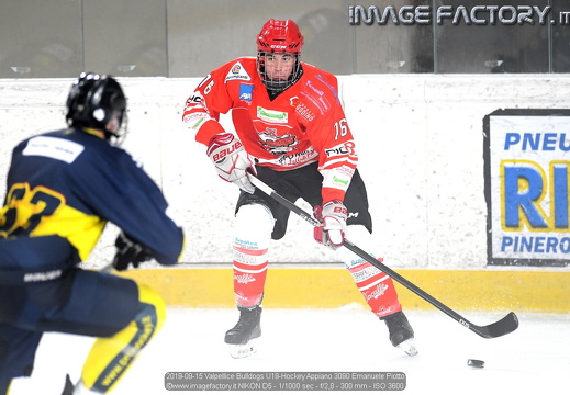 2019-09-15 Valpellice Bulldogs U19-Hockey Appiano (6-1)